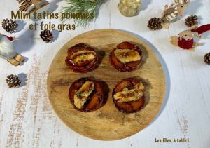 Recette Mini tatins aux pommes et foie gras