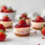 Recette No Bake Strawberry Cheesecake Bites