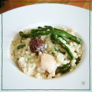 Recette Risotto aux asperges sauvages et morilles