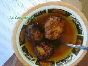 Recette Musica Maestro! La soupe de Giuseppe Verdi, aux croquettes de pommes de terre