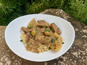 Recette Tajine de veau aux citrons confits et olives vertes