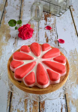 Recette Tarte entremets à la mousse de fromage blanc