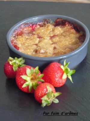 Recette Crumble fraise rhubarbe