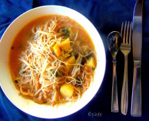 Recette Soupe thaï de Pipi
