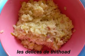 Recette Risotto express poireaux et lardons