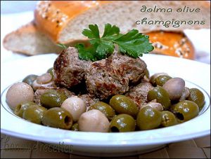 Recette Tajine aux olives et aux boulettes