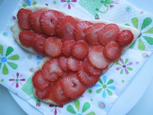 Recette Pizza aux fraises