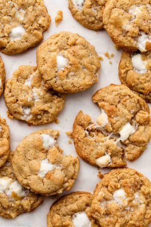 Recette Brown Butter Marshmallow Crispy Cookies