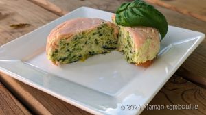 Recette Flans express courgette et saumon fumé