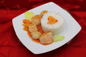 Recette Noix de Saint Jacques sauce à l’orange sanguine