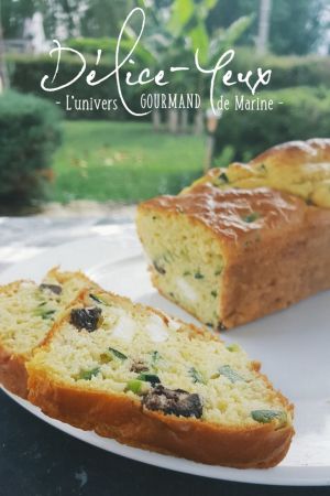 Recette Cake Courgette, Feta & Olives noires
