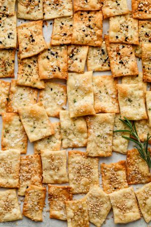 Recette Homemade Artisan Crackers (4 Flavors)