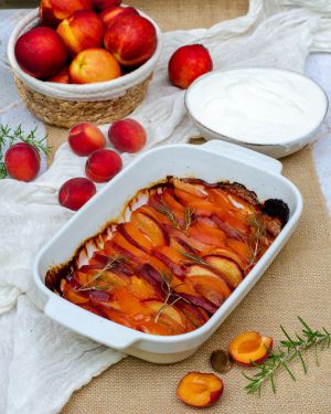 Recette Tian de fruits d’été
