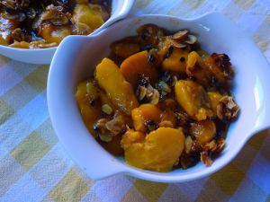 Recette Cassolettes de mangues, fruit de la passion et amandes