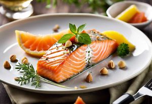 Recette Filets de saumon en croûte de fruits secs et estragon : recette gourmande et originale