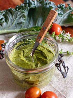 Recette Pesto de chou kale à la fêta