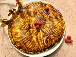 Recette Galette des rois à la frangipane et aux framboises