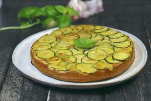 Recette Gâteau de courgettes au pesto