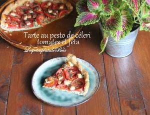 Recette Tarte au pesto de céleri, tomates et féta