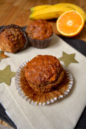 Recette Muffins pain d'épices vegan à la banane et orange