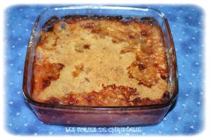 Recette Crumble poires coings