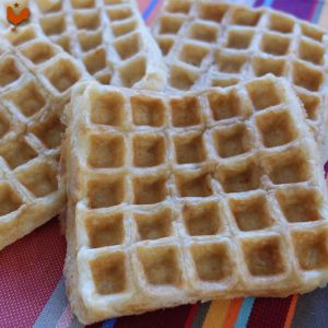 Recette Gaufres de Liège de Philippe Conticini (méthode 3 : Levure boulanger et Sucre perlé)