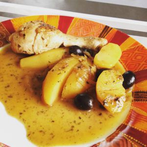 Recette Tajine poulet olives citron