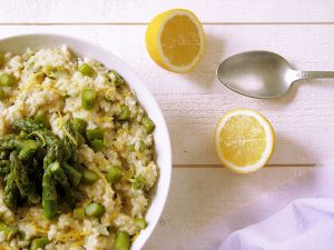 Recette Risotto aux asperges vertes et au citron