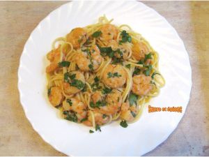 Recette Crevettes en sauce au vin