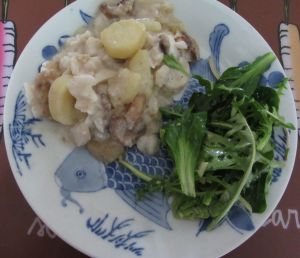 Recette Gratin de poisson aux pommes de terre et champignons