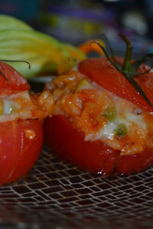 Recette Tomates farcies au risotto