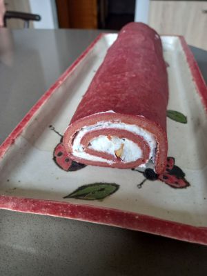 Recette Roulé à la Betterave, Fromage de Chèvre et Noix