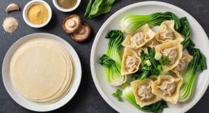 Recette Wontons au bok choï et shiitakes : recette savoureuse