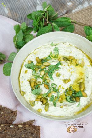 Recette Tartinade de feta aux pistaches et à la menthe