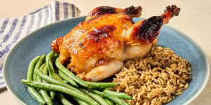 Recette Apricot Glazed Cornish Hens