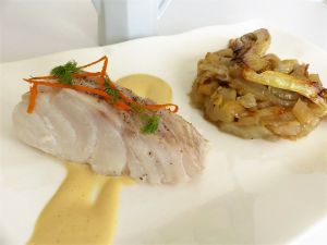 Recette Dos de cabillaud sauce à l'orange et fenouil confit