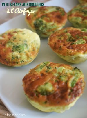 Recette Petits flans de brocolis à l'airfryer