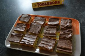 Recette Barres sables au Toblerone