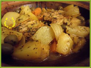 Recette Tajine au veau, fenouil, pomme de terre et olives