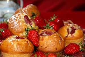 Recette Muffins aux fraises