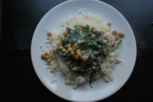 Recette Repas detox: le riz aux epinards & pois chiches vegan & sans gluten