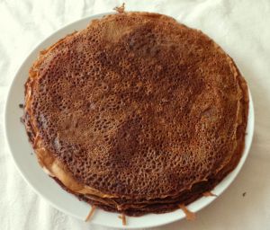 Recette Crêpes au chocolat (chocolate pancakes)