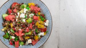 Recette Salade de lentilles végétarienne en vidéo