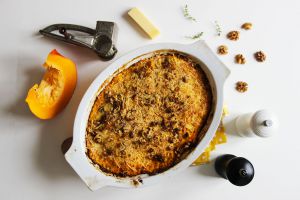 Recette Gratin au potiron et noix