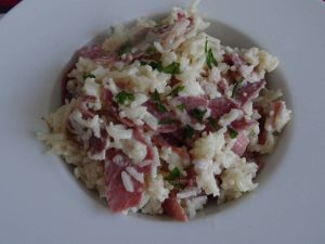 Recette Risotto à la pancetta et bacon