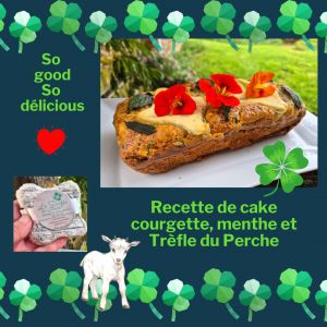 Recette Cake courgette menthe et Trèfle du Perche