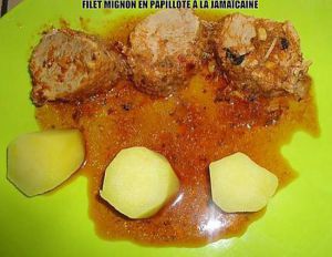 Recette Filet mignon de porc en papillote à la jamaïcaine