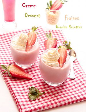 Recette Crème aux fraises