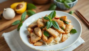 Recette Poulet Basilic Thaï en 20 min