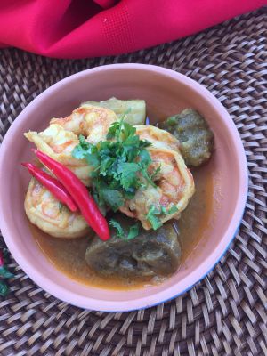 Recette Curry Jaune aux Fruits de Mer ou Curry Jaune Aux Crevettes